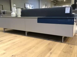 Sideboard Nex Lack Matt Dune 1 Ladenelement In Hochglanz Blue Fußgestell Lack Matt Dune