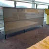 Sideboard Nex MDF Grau Hochglanz Füße Dunkelgrau