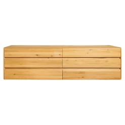 Sideboard Nyon Rustikale Asteiche Massiv Bianco Geölt