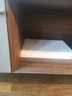 Sideboard Pass-Word Holz Eukalyptus Matt Lackiert Kieselgrau Und Ton