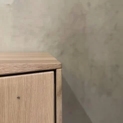 Sideboard Puro Wave Massivholz Eiche Weiß Geölt Rückwand Lichtgrau Lackiert Sideboard Puro Wave Massivholz Massivholz Eiche Weiß Geölt Rückwand Lichtgrau Lackiert