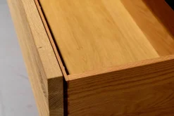 Sideboard Rialto Fly Metal Fronten Eiche Vintage B3 Korpus und Wangen Eisen Titan Effekt