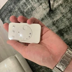 Sideboard S100 Nussbaum Taupe Zierleiste Edelstahl Poliert