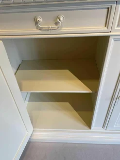 Sideboard Schleiflack Weiss Massivholz