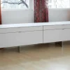 Sideboard Side H o1 Hochglanz Weiß Kufengestell