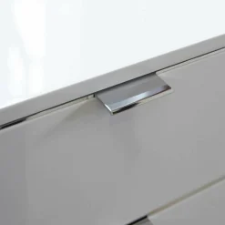 Sideboard Side H o1 Hochglanz Weiß Kufengestell