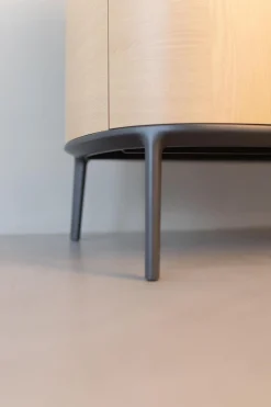 Sideboard Tesaurus Front Eiche Hell Innen Ahorn Frise Abdeckplatte Marmor Emperador Grau