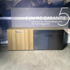 Sideboard V-Galvino S20 Alteiche Rustiko Metallakzent Dark Galvano