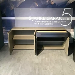 Sideboard V-Galvino S20 Alteiche Rustiko Metallakzent Dark Galvano