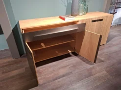 Sideboard Vgalvino Wildeiche Rustico Schwarz Metallakzent