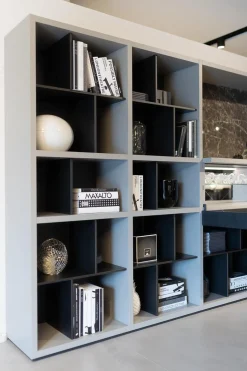 Sideboard Wall System Korpus Lack Matt Arena Grau Rückwand Und Gittereinsätze Metallisch Lackiert Bronze