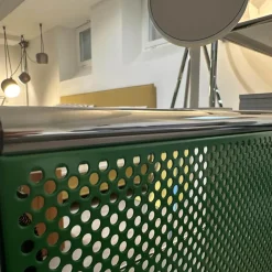 Sideboard Weiß Grün mit Rollbox Grün