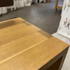 Sitzbank SC02 Europäische Eiche Natur Geölt Rückenteil Bezug Leder Elefant Anthrazit