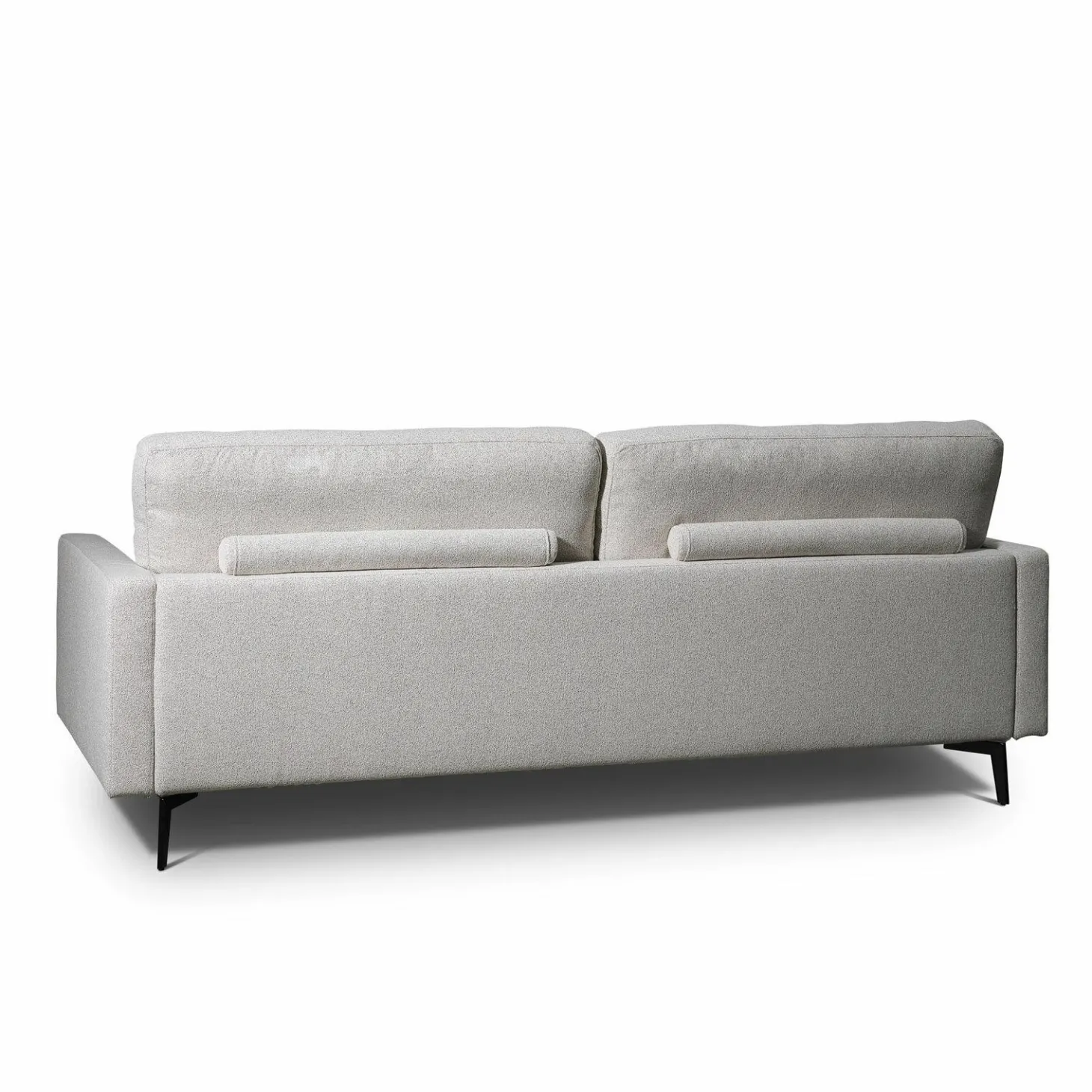 2-Sitzer Sofa Altopiano Stoff AB Chill JAB 1026-071 Grau Füße Metall Schwarz Gepulvert