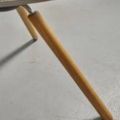 Sitzgruppe Armlehnstuhl Step Bezug Eco Kunstleder Schlamm Gestell Eiche