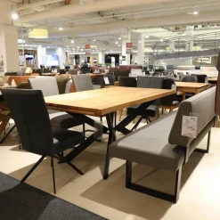 Sitzgruppe Lavie Color Line Leder Napoli Anthrazit Und Schiefergrau Gestell Eisen Schwarz Ohne Tisch