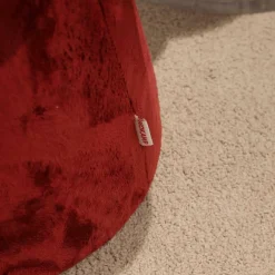 Sitzgruppe Optimist Kleeblatt Tischplatte MDF Weiß Hocker Stoff Rot Schwarz Gelb Bronze