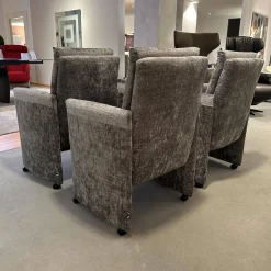 Sitzgruppe Stoff Jab 2 211094 Grau Füße Schwarz