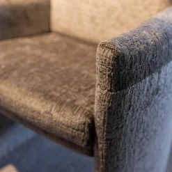 Sitzgruppe WK 790 Bezug Stoff B3094 Basalt Grau Gestell Metall Schwarz