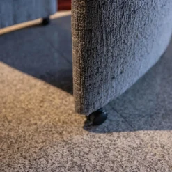 Sitzgruppe WK 790 Bezug Stoff B3094 Basalt Grau Gestell Metall Schwarz