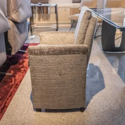 Sitzgruppe WK 790 Bezug Stoff B3094 Basalt Grau Gestell Metall Schwarz