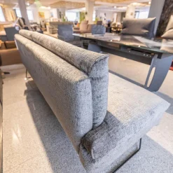 Sitzgruppe WK 790 Bezug Stoff B3094 Basalt Grau Gestell Metall Schwarz