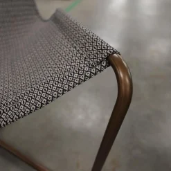 Sling Sessel Mit Hocker Stoff Elitis Lontan Gestell Brüniertes Messing