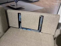 Sofa Alba All In One 67608 Stoff 2480 23 Grau Winkelfuß Verchromt Pulverbeschichtet Mit Kissen