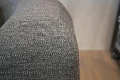 Sofa All Together Stoff 4448-99 Grau Meliert Inklusive Hocker Stoff 4473-98 Dunkelgrau