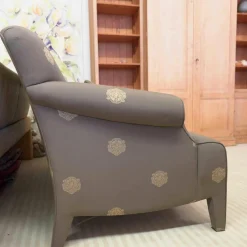 Sofa Allure Stoff Grau Braun