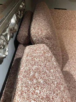 Sofa Andes Stoff Ravenna Fire Rosa Metallfüße Schwarz Grau Pulverbeschichtet Inklusive Hocker Und Kissen
