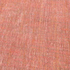 Sofa Avalanche Stoff 9202 Dunkelrot Rot Ablage Und Gestell Lack RAL 3009 Oxidrot Rot Mit Hocker