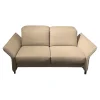 Sofa Avantgarde 965 Bezug Leder 43 210 Pearl Beige Kufe Hochglanz Verchromt