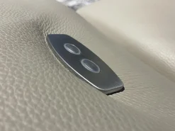 Sofa Avantgarde 965 Leder 43 210 Pearl Beige Grau Kufe Verchromt Mit Funktionen