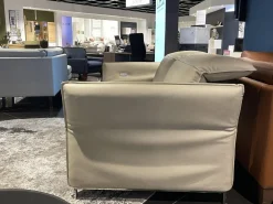Sofa Avantgarde 965 Leder 43 210 Pearl Beige Grau Kufe Verchromt Mit Funktionen