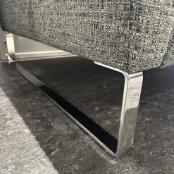 Sofa Avola Stoff Prime Anthrazit Grau Gestell In Chromkufe