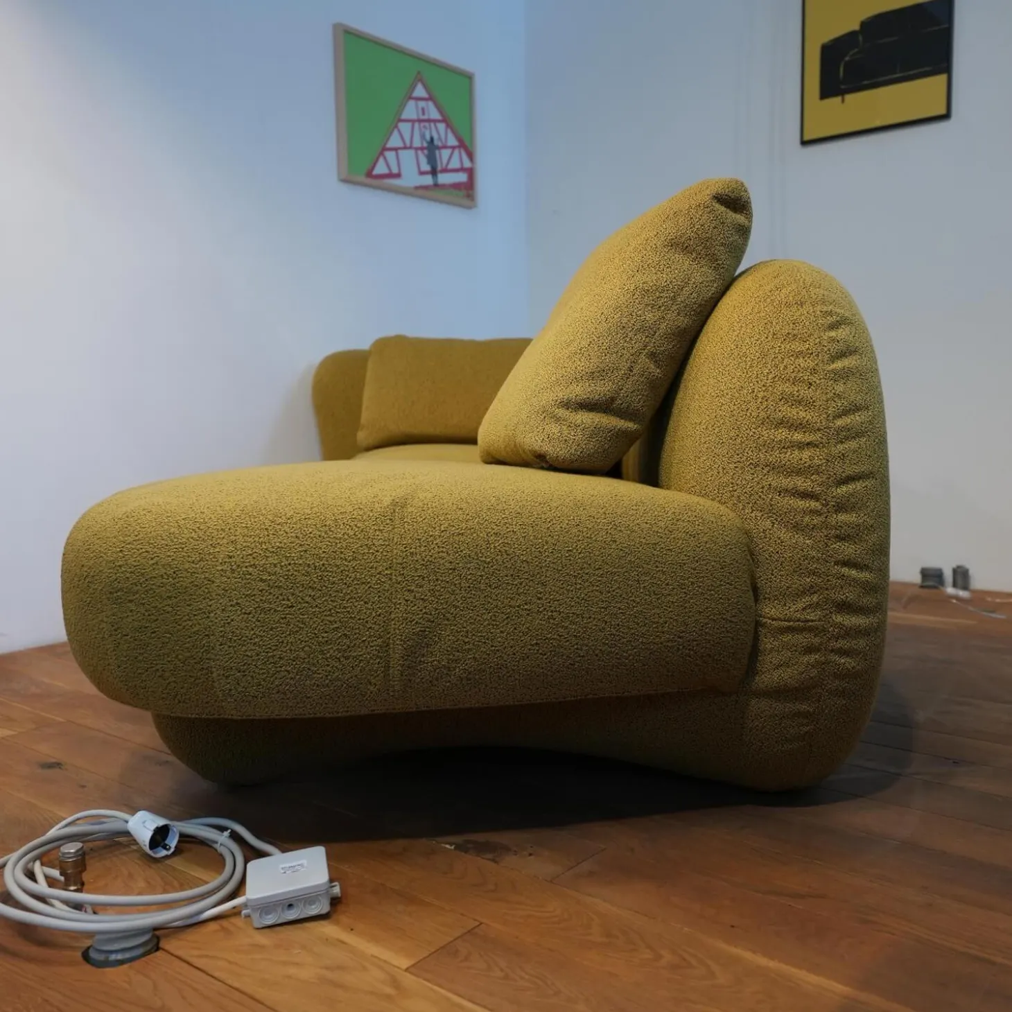 Sofa Bongo Bay Lounge Stoff 5275 0071 Grün Gelb