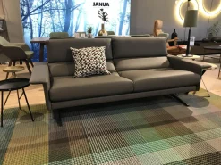 Sofa Brooklyn Leder PG500 Chamo Lava Grau