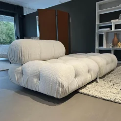 Sofa Camaleonda Stoff 103 Enia Elfenbein Weiß Füße Buchenholz Natur