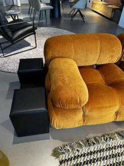 Sofa Camaleonda Stoff Enia Curry Orange Füße Massivholz Inklusive Hocker Stoff Enia Olivgrün Grün Und Beistelltisch Turm
