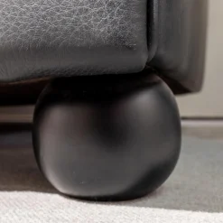 Sofa Chester Leder Pelle SC 80 Nero Schwarz