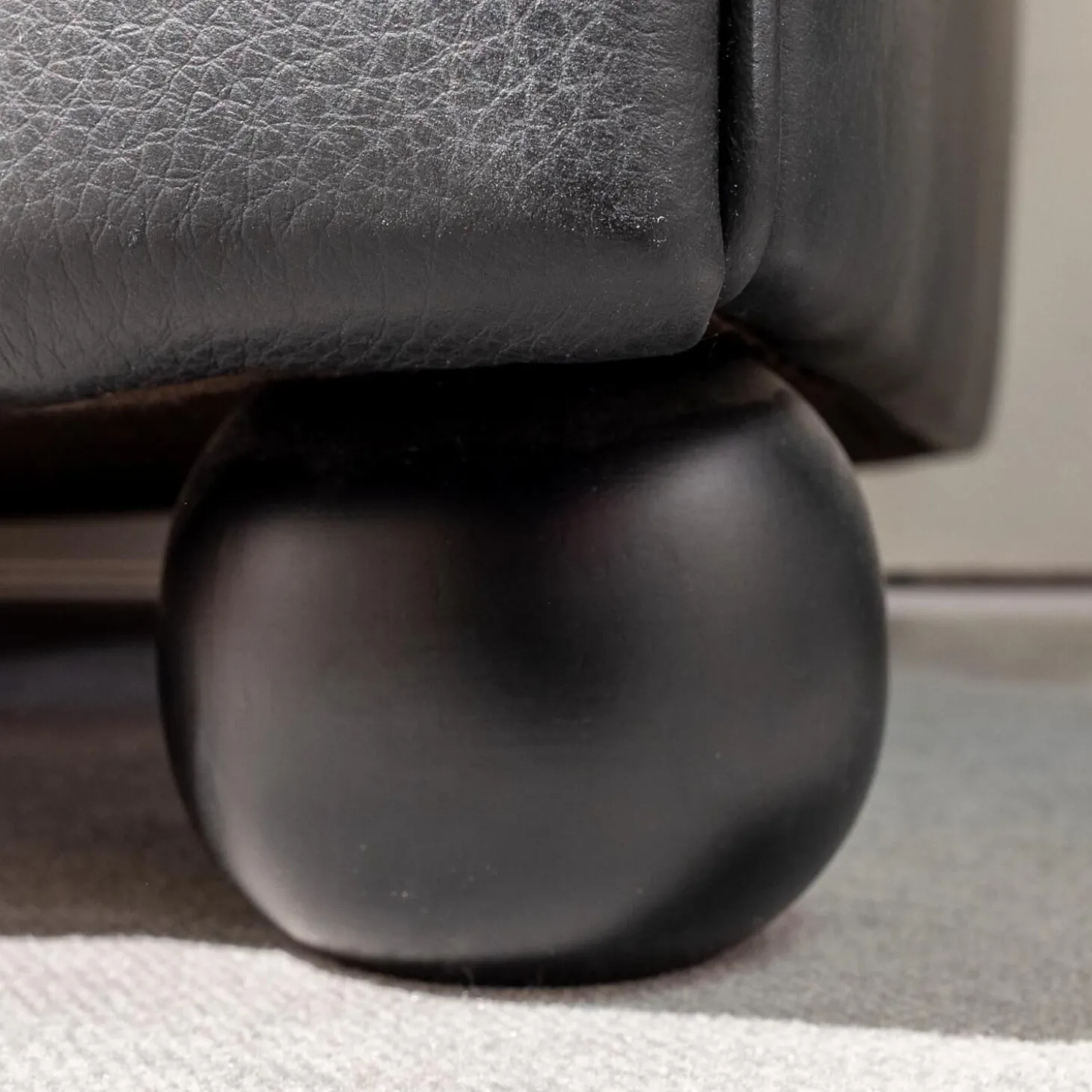 Sofa Chester Leder Pelle SC 80 Nero Schwarz