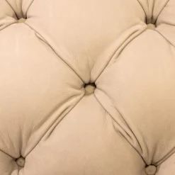 Sofa Chester Moon Leder Kashmir Nuage Grau