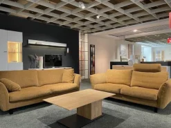 Sofa CL 970 Stoff Osino 2037 68 Gelb Gestell Holzkufe Buche Schwarz