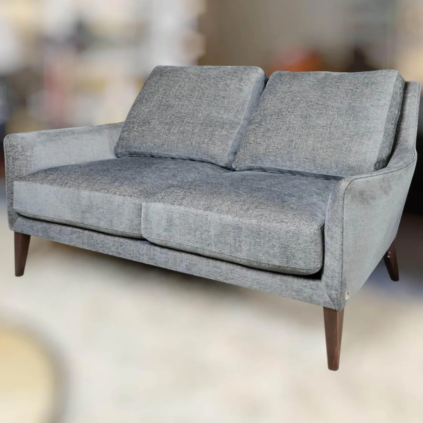 Sofa Coco 2 67,5 Stoff Uma BW1738 191 Füße Holz Dunkelbraun