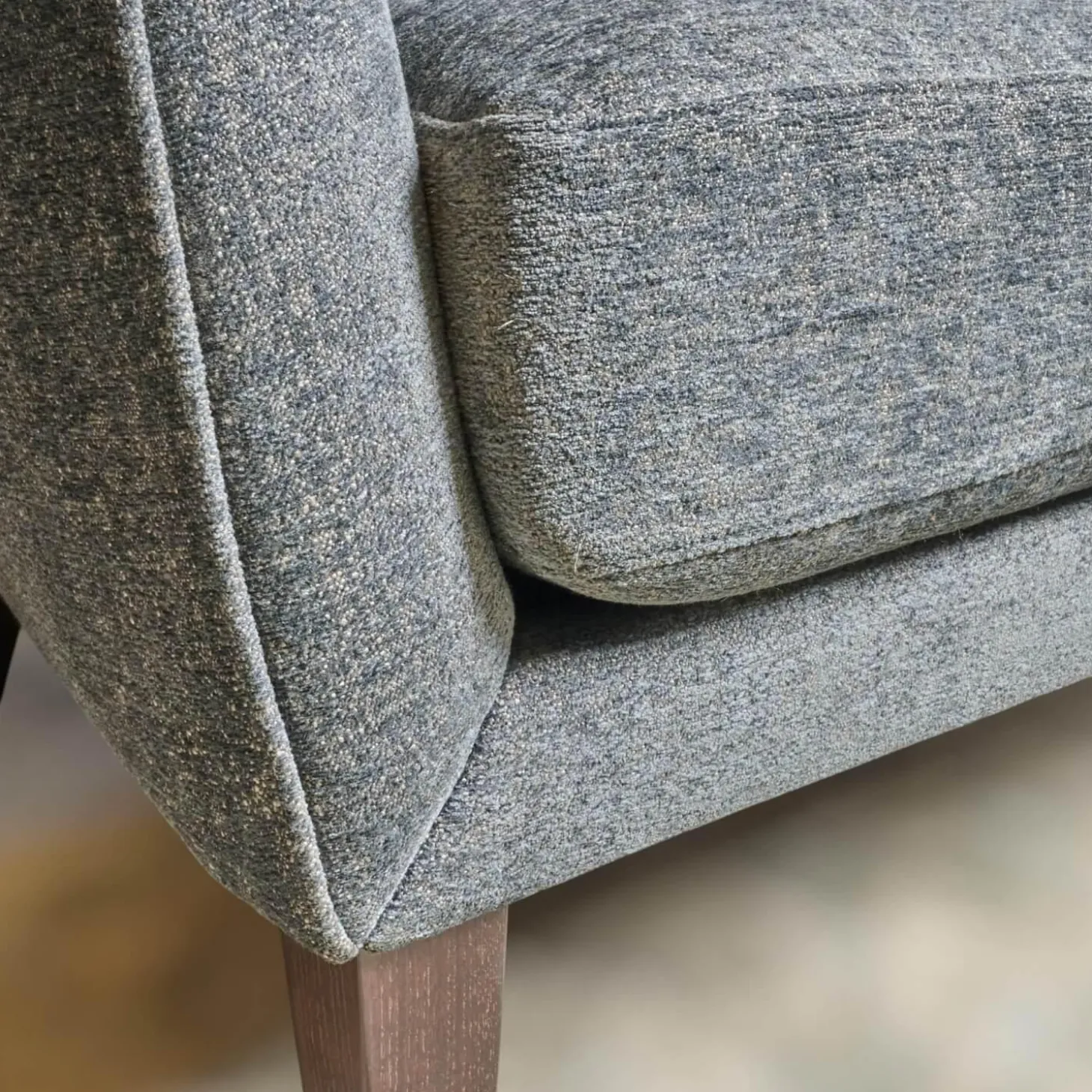 Sofa Coco 2 67,5 Stoff Uma BW1738 191 Füße Holz Dunkelbraun