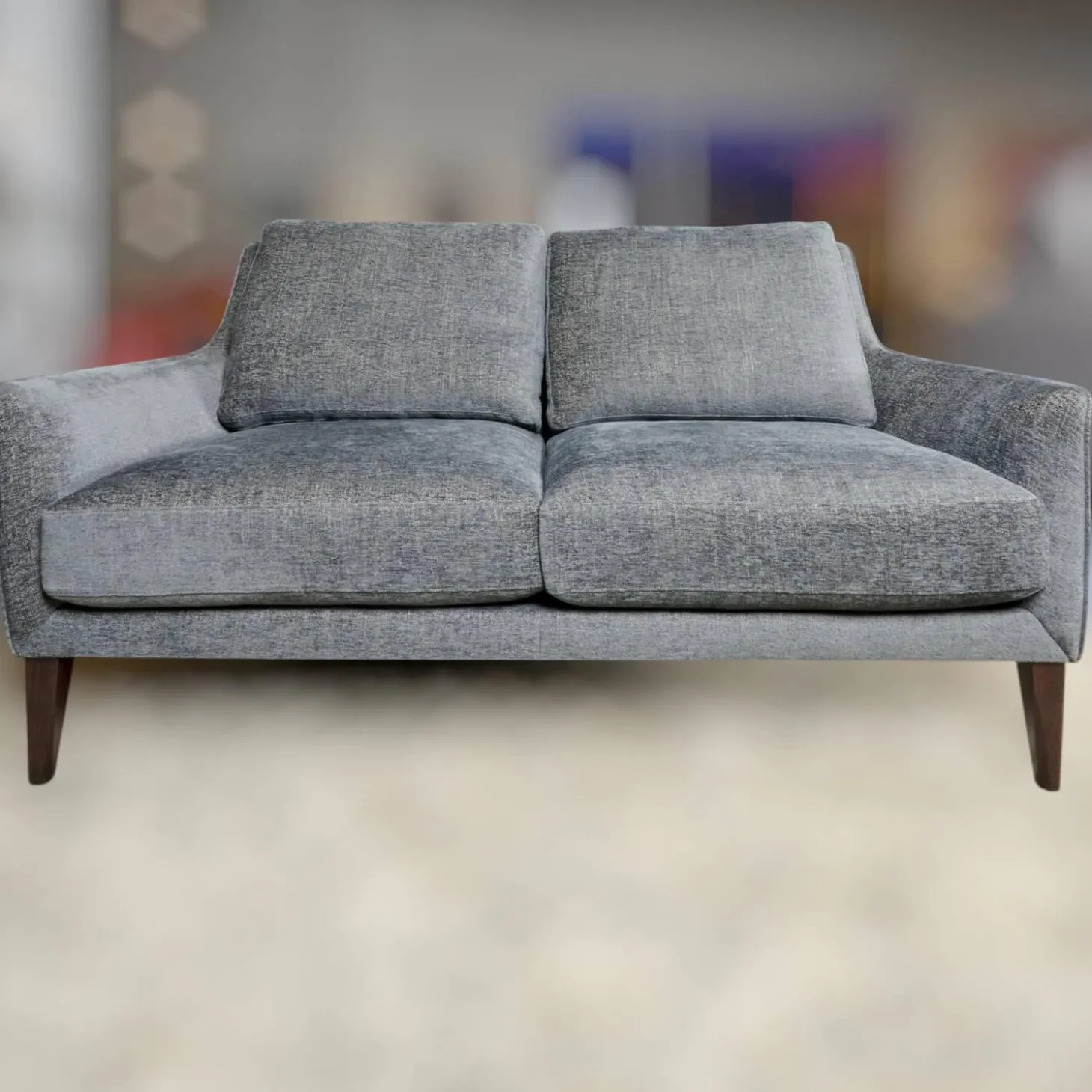Sofa Coco 2 67,5 Stoff Uma BW1738 191 Füße Holz Dunkelbraun