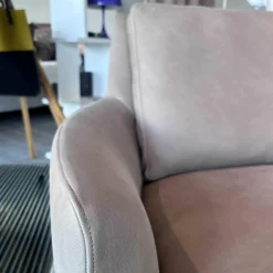 Sofa Coco Reines Anilin Leder Java Basalt Füsse Holz Wengefarbig Gebeizt