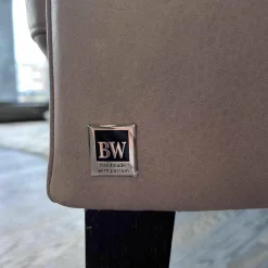 Sofa Coco Reines Anilin Leder Java Basalt Füsse Holz Wengefarbig Gebeizt