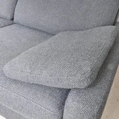 Sofa Conseta Bezug Stoff 5010 Anthrazit Schmalfuß Chrom Bodenfrei Inklusive 2 Kissen